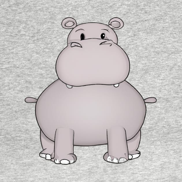 Cute Hippopotamus Drawing by Play Zoo